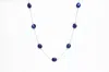 Avenue Chic Women's Lapis Layered Necklace In Blue In Metallic
