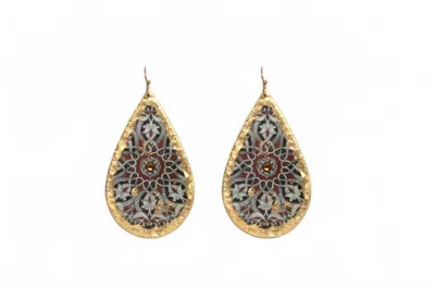 Avenue Chic Women's Leaf Moors Earrings In Gold In Black