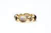Avenue Chic Women's Ovali Eternity Stacking Ring In Grey In Gold