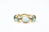 Avenue Chic Women's Ovali Eternity Stacking Ring In Light Blue In Blue