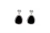 Avenue Chic Women's Petite Nugget Earrings In Black In Black