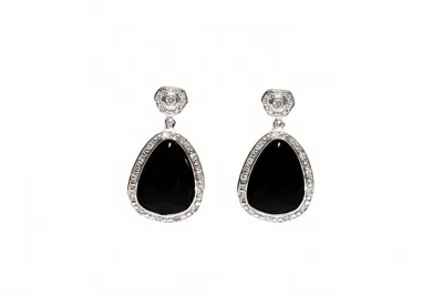 Avenue Chic Women's Petite Nugget Earrings In Black