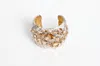 Avenue Chic Women's Python Cosmic Cuff - Large In Natural In Gold