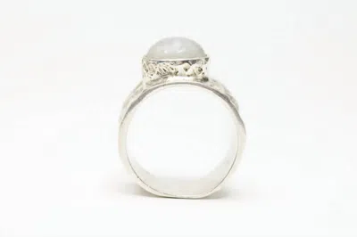 Avenue Chic Women's Rainbow Moonstone Ring In Silver