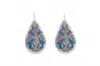Avenue Chic Women's Silver Leaf Charlemagne Earrings In Multi