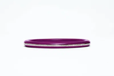 Avenue Chic Women's Skinny Bangle In Purple