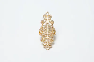 Avenue Chic Women's Statement Lace Ring In Gold In Silver