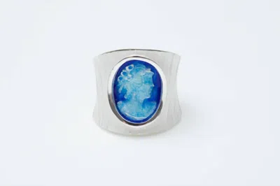 Avenue Chic Women's Steampunk Ring In Blue
