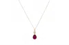 Avenue Chic Women's Teardrop Necklace In Pink In Pink