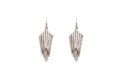Avenue Chic Women's Tiny Grape Sun Earrings In Black In Silver