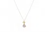 Avenue Chic Women's Tiny Orchid Drop Pendant Necklace In Pink In Pink