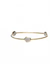 Avenue Chic Women's Vesta Stacking Bangle In Grey In Gold