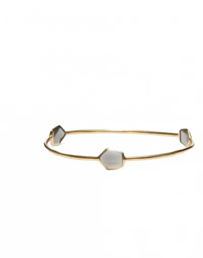 Avenue Chic Women's Vesta Stacking Bangle In Grey In Silver