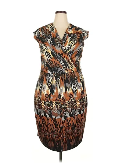 Pre-owned Avenue Cocktail Dress In Brown