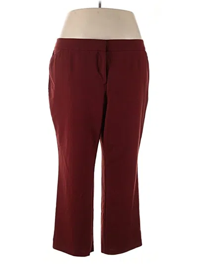 Pre-owned Avenue Dress Pants In Burgundy