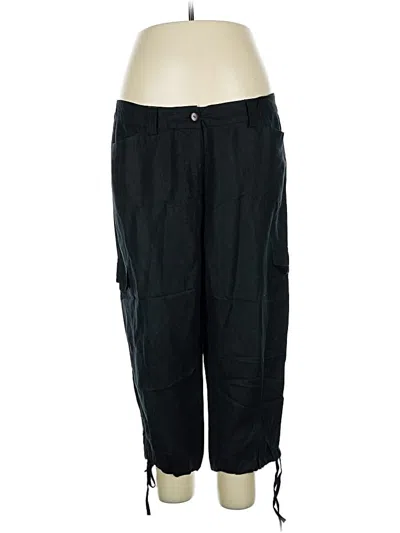 Pre-owned Avenue Linen Pants In Black