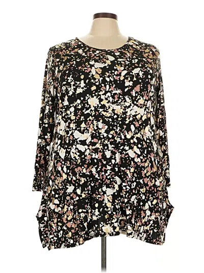 Pre-owned Avenue Long Sleeve Blouse In Black