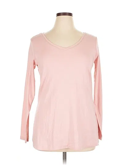 Pre-owned Avenue Long Sleeve T-shirt In Pink