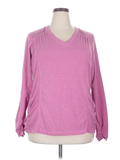 Pre-owned Avenue Long Sleeve T-shirt In Pink