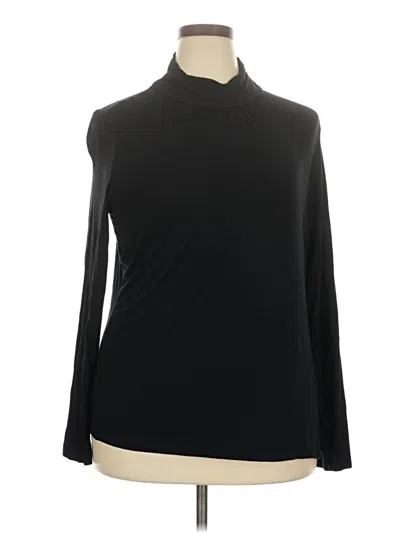 Pre-owned Avenue Long Sleeve Turtleneck In Black