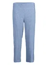 Avenue Montaigne Alex Cropped Trousers In Blue