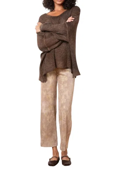 Avenue Montaigne Alex Pant In Cappuccino In Brown