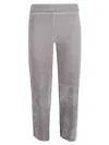 Avenue Montaigne Corduroy Cropped Trousers In Gray