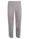 Avenue Montaigne Corduroy Cropped Trousers In Grey
