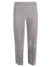 Avenue Montaigne Corduroy Cropped Trousers In Grey