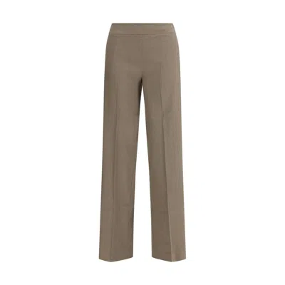 Avenue Montaigne Flavia Regular-fit Trousers In Brown
