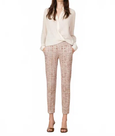 Avenue Montaigne Ben Bouclé Pant In Whisper In Animal Print