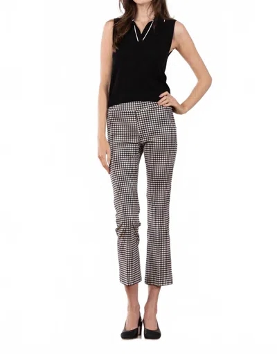Avenue Montaigne Ben Pant In Check Black In Multi