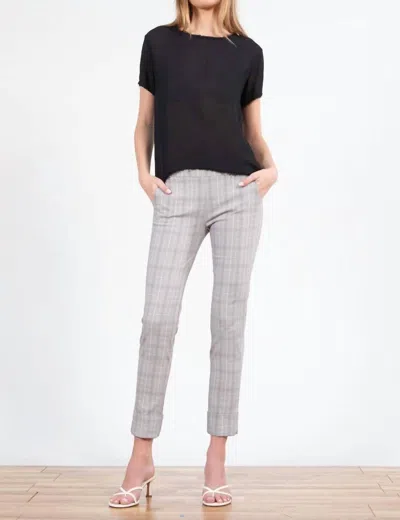 Avenue Montaigne Ben Straight Leg Pant In Madras Plaid
