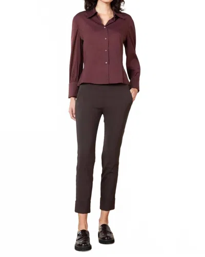 Avenue Montaigne Ben Straight Leg Pants In Brown In Blue