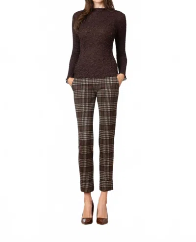 Avenue Montaigne Ben Trouser In Cocoa In Brown