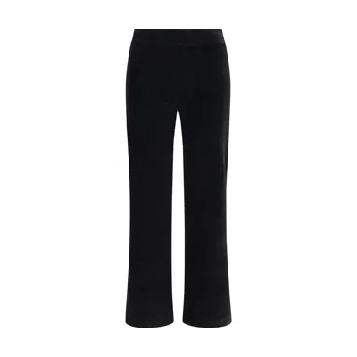 Avenue Montaigne Black Cotton Flared Pants