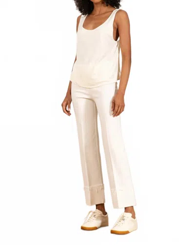 Avenue Montaigne Bonnie Straight Leg Denim In Off-white