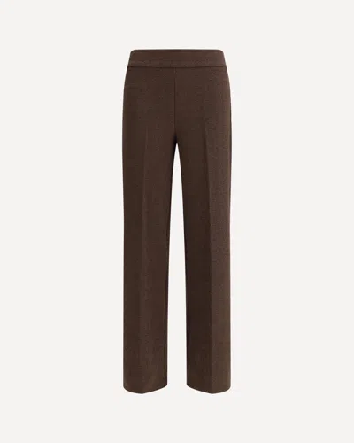 Avenue Montaigne Boucle Trousers In Brown
