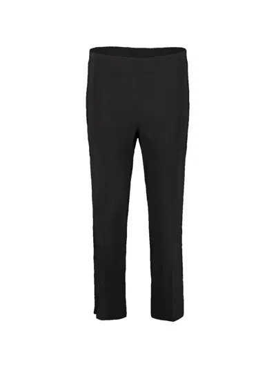 Avenue Montaigne Bridgette Side-slit Trousers In Black