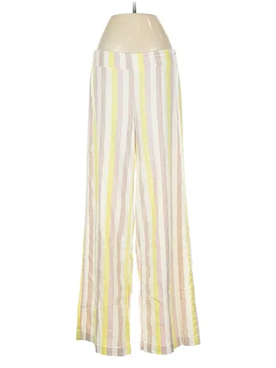 Pre-owned Avenue Montaigne Casual Pants In Yellow