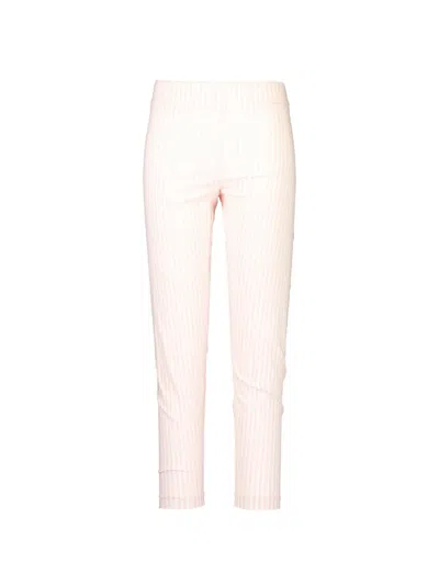 Avenue Montaigne Colette Striped Leggings In Pink