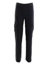Avenue Montaigne Eclipse Cargo-pocket Trousers In Black