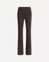 Avenue Montaigne Flare Stretchy Pants In Brown