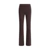 Avenue Montaigne Flare Stretchy Pants In Brown