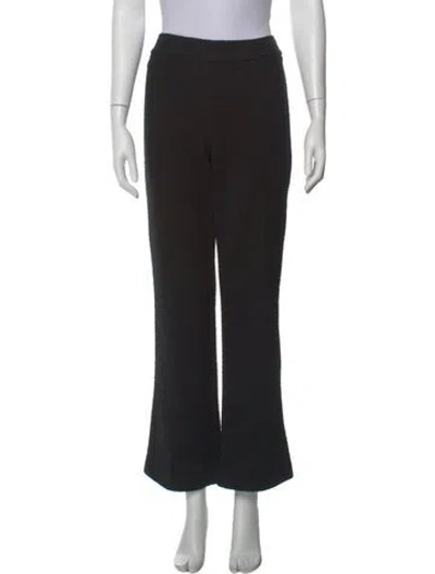 Pre-owned Avenue Montaigne Flared Pants In Black