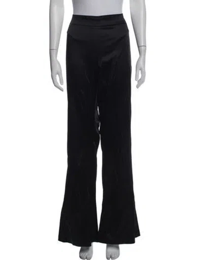 Pre-owned Avenue Montaigne Flared Pants In Black