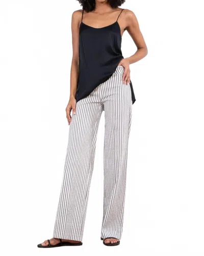 Avenue Montaigne Flavia Bistro Stripe Pant In Navy Bistro Stripe In Gray