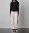 Avenue Montaigne Flavia Corduroy Pants In Off White In White