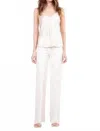 Avenue Montaigne Flavia Corduroy Pants In Off White In White