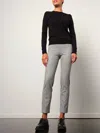 Avenue Montaigne Franco Pants In Solid Flannel Grey In Multi